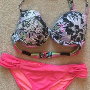 Victoria Secret PINK colorful push up bikini